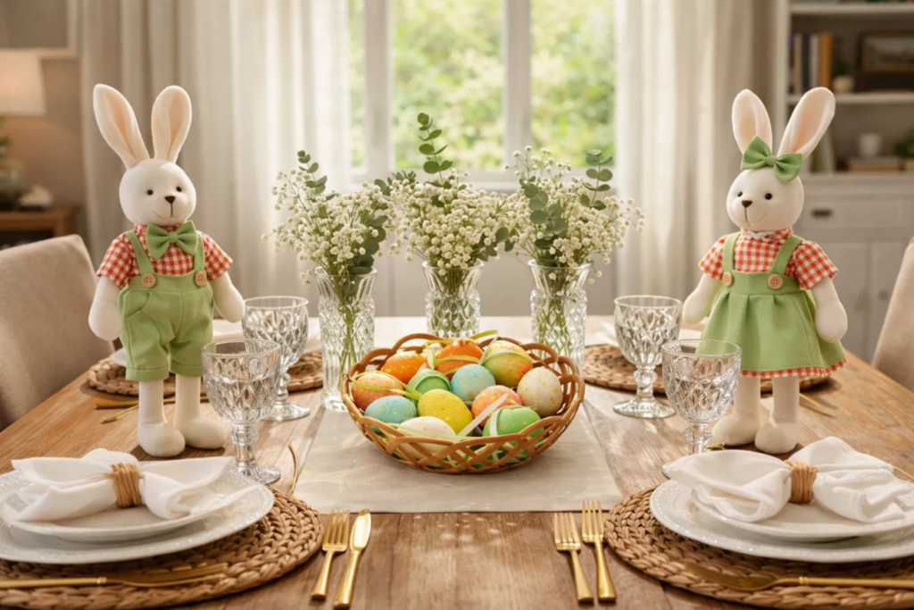 🐰✨ Sábado de Preparação: Uma Mesa de Páscoa que Cria Memórias