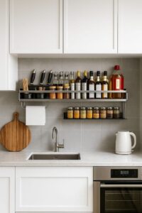 Leia mais sobre o artigo 8 Organizadores de Cozinha que Parecem Simples, Mas Transformam o Espaço